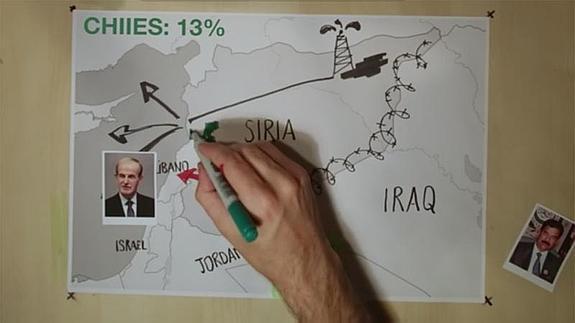 El vídeo que explica la guerra en Siria con mapas y dibujos que arrasa en Internet
