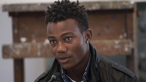 Vladimir Félix, ayer en el Museo Jorge Rando. 