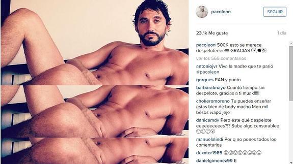 Paco León se ha desnudado en Instagram