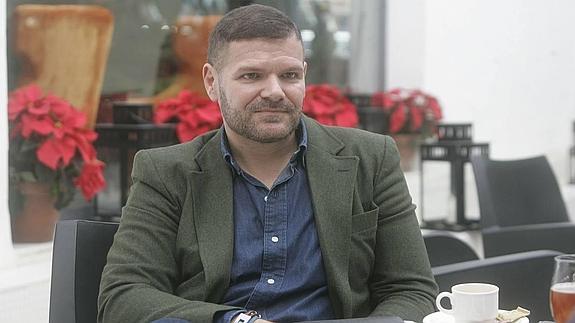 Manuel Huertas, durante la entrevista. 