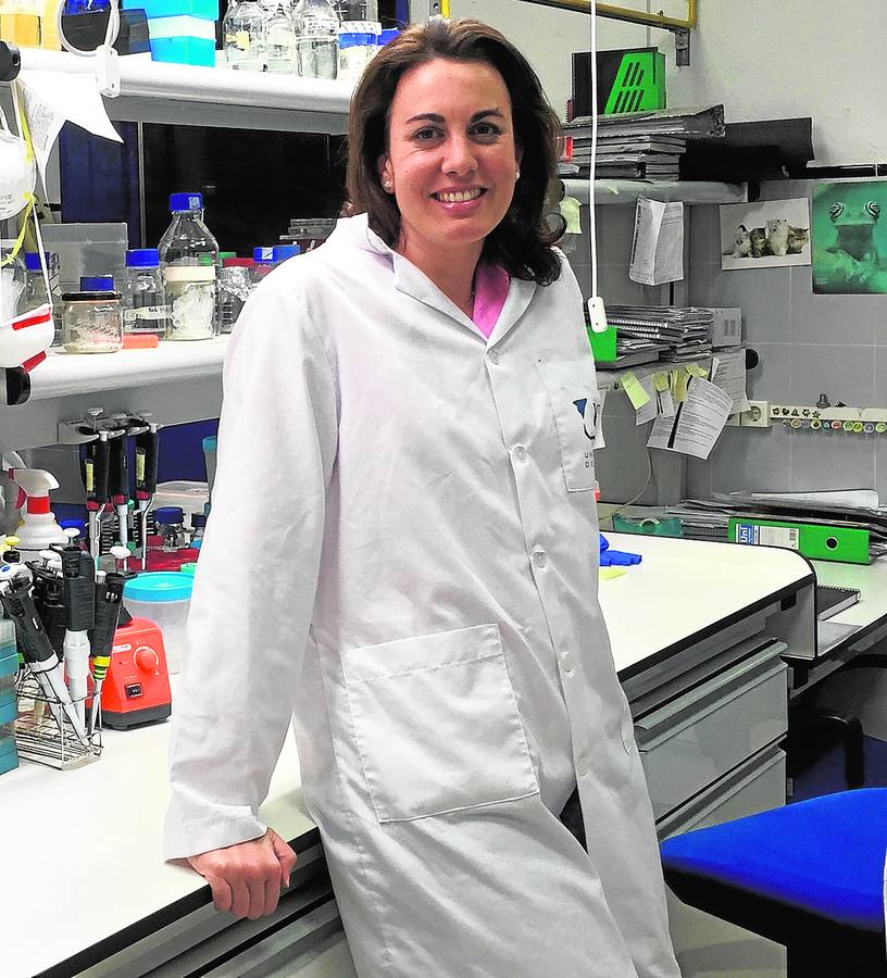 Catharina trabaja en el Laboratorio de Bioquímica y Biotecnología Vegetal de la UMA