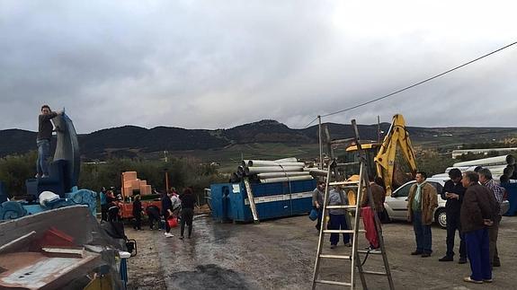 Las carrozas de los Reyes Magos han sido calcinadas