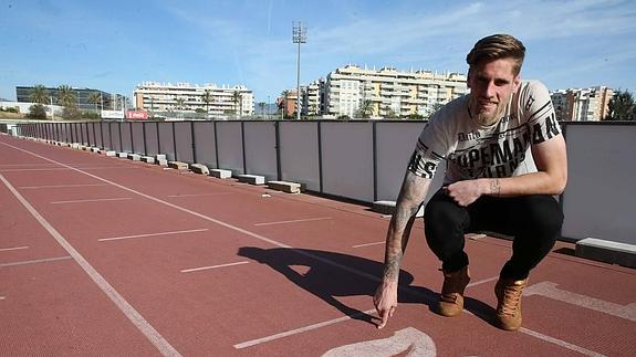 Albentosa, el miércoles en el estadio de atletismo.