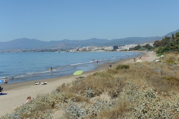 Marbella recuperará la duna de El Pinillo, que quedará libre de instalaciones