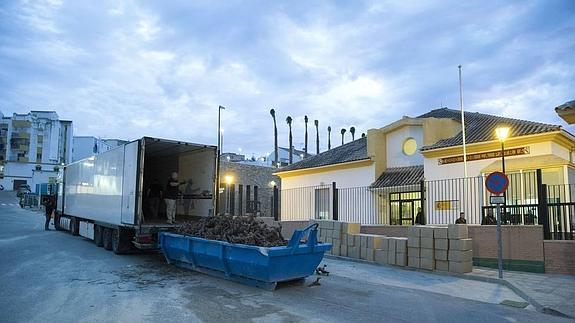 Imagen del alijo de marihuana intervenido en otro camión a mediados de mes.