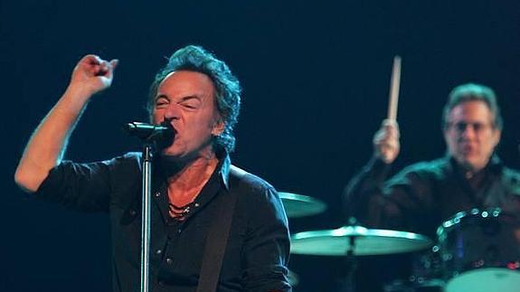 Bruce Springsteen, en su concierto en Bilbao. 