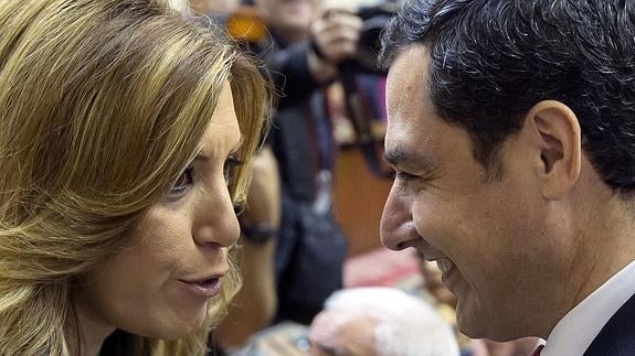 Susana Díaz y Juanma Moreno