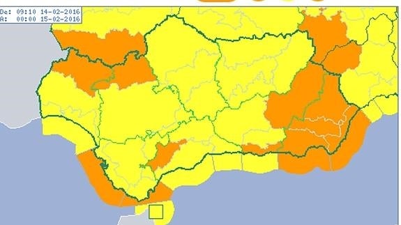 Previsión de Aemet para hoy.