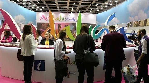 Andalucía se promociona en la ITB de Berlín con un expositor propio. 