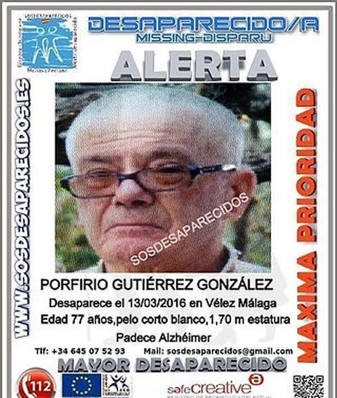 Cartel del desaparecido.