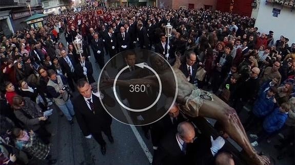 La Semana Santa en 360º: Foto del Cristo de los Milagros