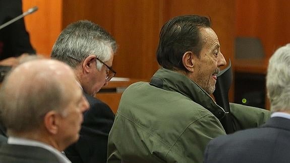 Julián Muñoz, durante el juicio celebrado hoy. 