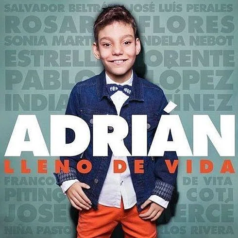 Adrián sacará su primer disco el 29 de abril con grandes duetos