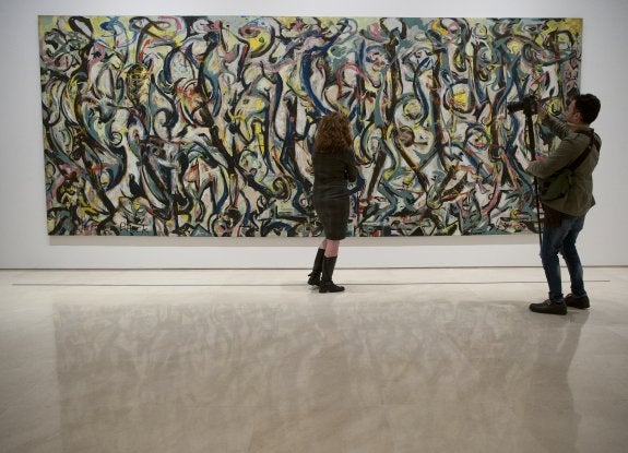 'Mural' (1943) de Jackson Pollock recala en el Museo  Picasso Málaga tras pasar por Venecia y Berlín. 