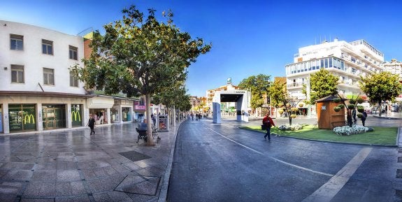 McDonald's abrirá un local en la plaza Costa del Sol, recientemente cerrada al tráfico de vehículos.