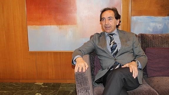 Salvador Arenere, durante la entrevista.