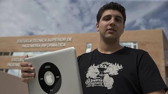 Sergio Ramírez estudia tercero de Ingeniería de Software. 