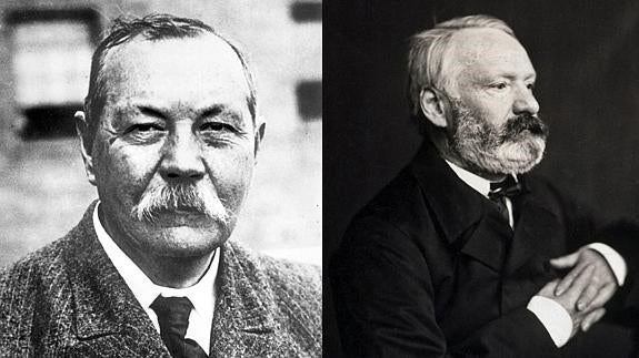Arthur Conan Doyle y Victor Hugo