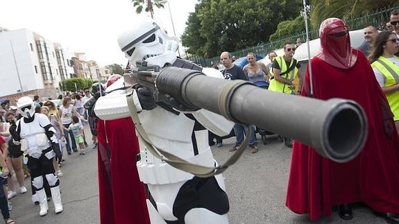 Un momento del desfile de la Legión 501 este sábado en Ciudad Jardín.