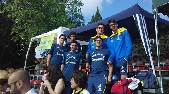 Nadadores del Fuengirola Swimming, en Mairena 
