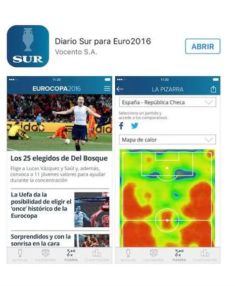 Diario Sur para Euro2016, la app para estar al día de la Eurocopa de Francia