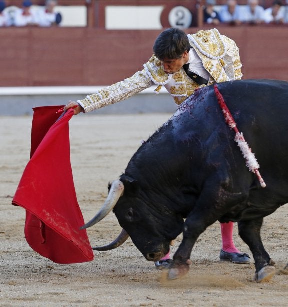 David Galán se va de vacío en su regreso a Las Ventas