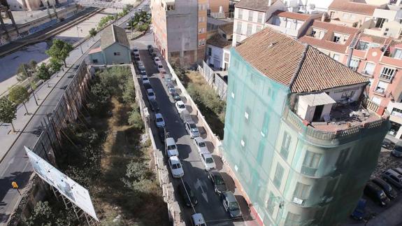 El edificio de La Mundial, en la zona de Hoyo de Esparteros.