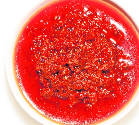 Mojo de cilantro y almendras