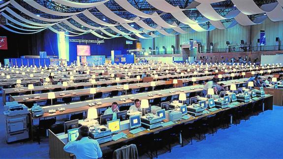 Heatcool Event equipó la sala de prensa de la cumbre de la OTAN de Sevilla.