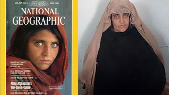 Detenida en Pakistán la niña afgana que fue portada de National Geographic