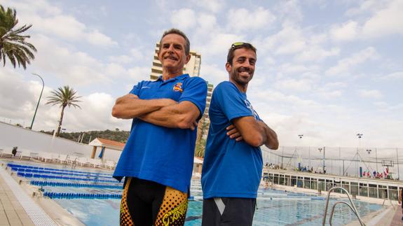 Juan Carlos Galindo y Rubén Bravo, en el Real Club Mediterráneo. 