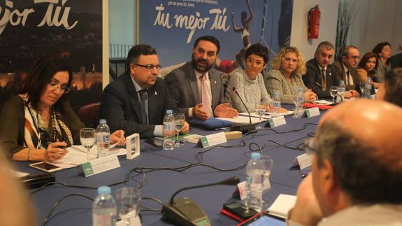 Fernández presidió la reunión del Consejo Andaluz de Turismo antes de presentar el plan.