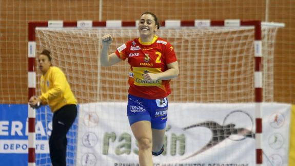 Marta López, durante el duelo contra Argentina de la pasada semana.