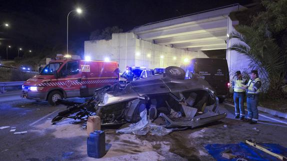 Imagen del lugar del accidente