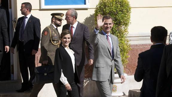 Los Reyes, durante su última visita a Málaga el 5 de noviembre de 2015.