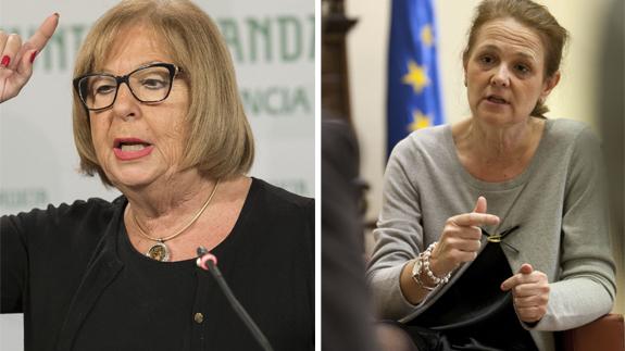 Adelaida de la Calle y Montserrat Gomendio. 