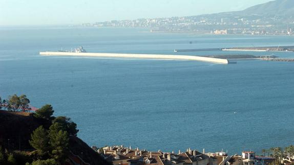 Panorámica de la bahía de Málaga capital.