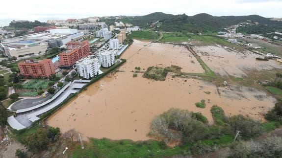 Uno de los lodazales que aún permanecen entre Fuengirola y Mijas 