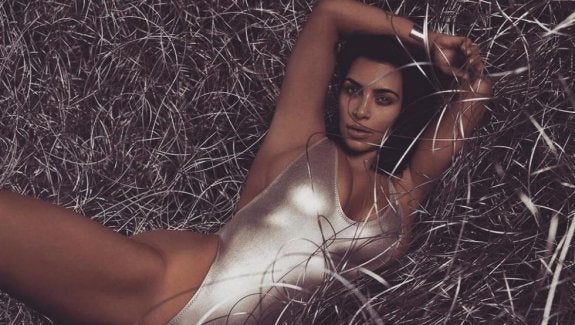 Kim Kardashian, en una sugerente pose. 