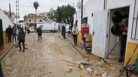 La zona de Doña Ana, en Cártama, fue una de las más afectadas.