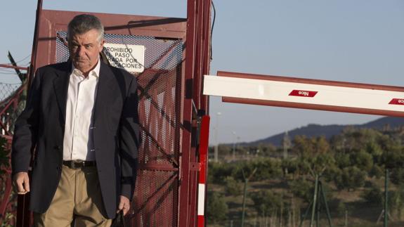 Roca, a su salida de la cárcel en su primer permiso penitenciario.