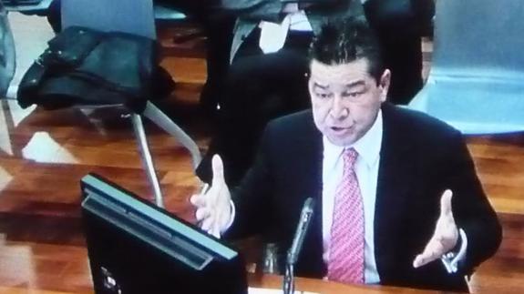Andrés Liétor, durante su declaración en el juicio por el 'caso Málaya' en febrero de 2012.