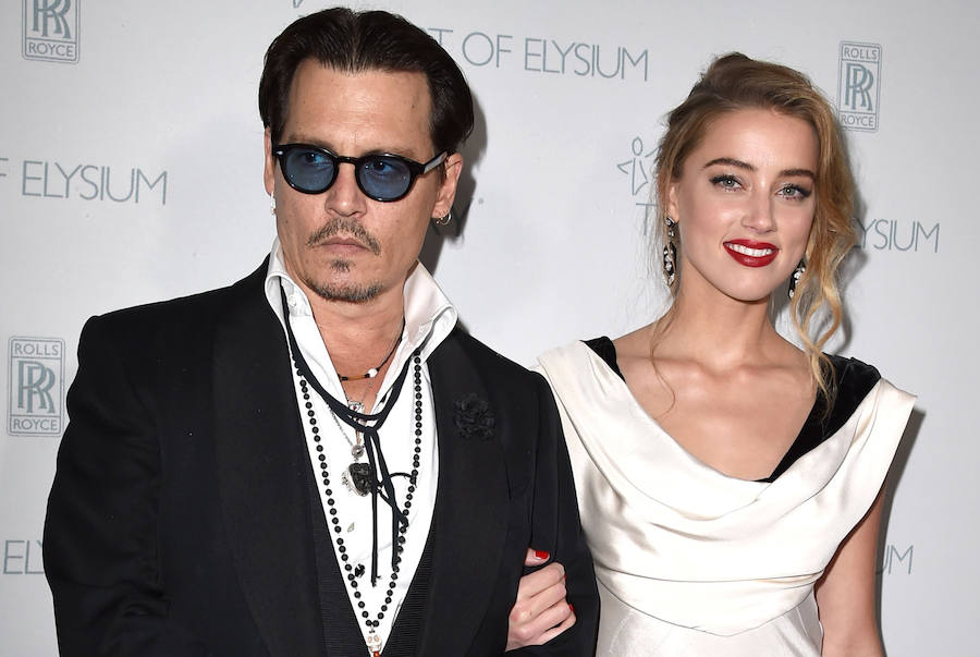 Johnny Depp y Amber Heard, que estuvieron casados durante 15 meses, cuando aún eran pareja.