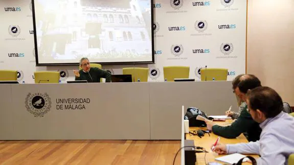 José Ángel Narváez, durante la rueda de prensa.