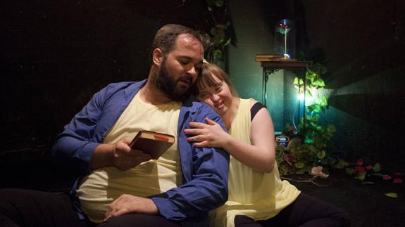 Jamp Palô y Lorena Mérida, durante la función. 