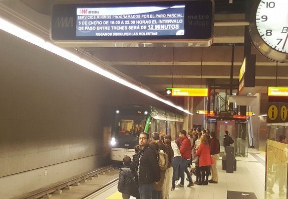 La del metro ha sido una de las últimas huelgas convocadas en Málaga.