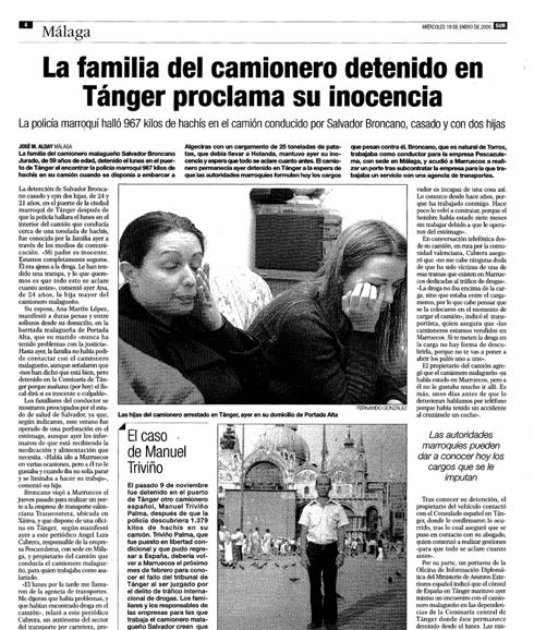 La información publicada en SUR hace 17 años