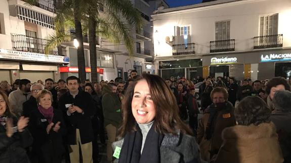 Antonia Ledesma prometió en la concentración del domingo que la moción «no prosperará»