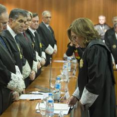 Lourdes García Ortiz ha tomado posesión como presidenta de la Audiencia Provincial de Málaga.