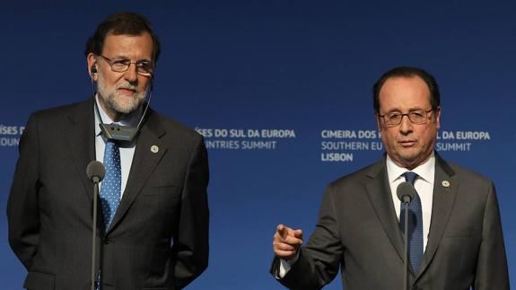 Mariano Rajoy y François Hollande se verán este mes en Málaga. 